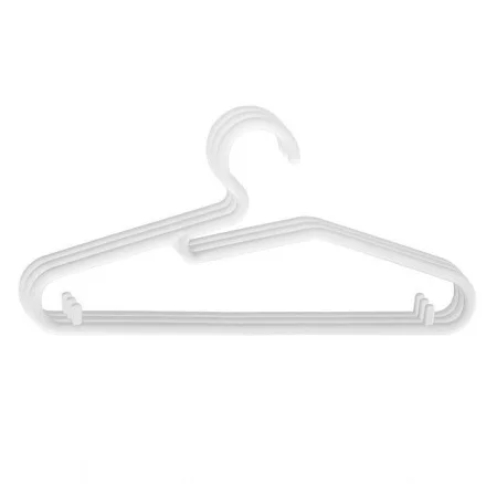 Комплект Вешалок Для Детской Одежды (3 Шт) Размер 34 См (Белый)