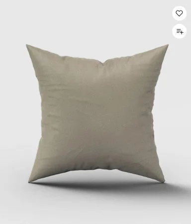 Подушка декоративная Канвас 40х40см кэмел 58113757