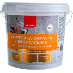 Шпатлевка для выбоин и трещин Неомид 1,4 кг