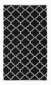 Полотенце махровое Этель "Ornament" белое на чёрном, 50х90 см, 100% хлопок, 420 гр/м2 9472220 *1