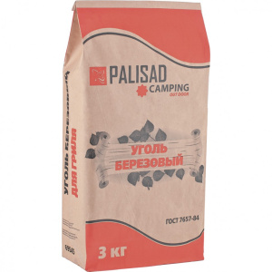 Уголь березовый 3кг Palisad Camping 69545