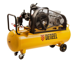 Компрессор Denzel BCW3000-T/100 воздушный рем. привод 3000Вт 100л 520л/мин 58118 *1