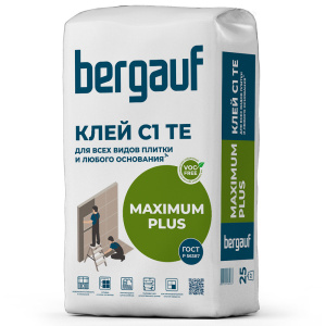 Клей для керамической плитки Bergauf Maximum Plus 25 кг 