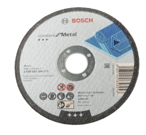 Диск отрезной по металлу Bosch Standard 125х2.5х22.23 mm прямой 2.608.603.166 *1