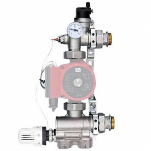 Узел насосно-смесительный Е008-3, с термоголовкой 210мм/130мм, G 1 1/2", без насоса