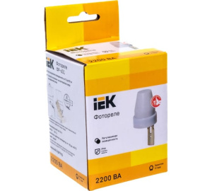 Фотореле ФР 601 2200ВА IP44 серый LFR20-601-2200-003 IEK