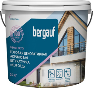 Штукатурка декоративная Bergauf Dekor Pasta Coroed фракция 2 мм 25 кг