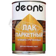 Лак паркетный алкидно-уретановый Деоль быстросохнущий глянцевый 0,75л *1/6