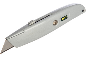 Нож для напольных покрытий 18мм металлический корпус Fit 10340 *1