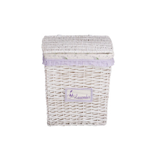 Корзина для белья "Лаванда" 470х350х550 прямоугольная белая EW-28 XL (Natural House) 