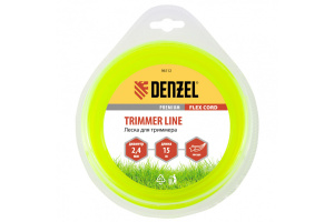 Леска для триммера FLEX CORD DENZEL 96112 звезда 2,4мм 15м