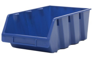 Ящик пластиковый Практик 400x230x150 синий*1