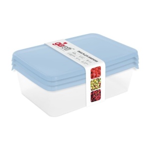 Набор контейнеров для заморозки продуктов "Sugar&Spice" 3х1,35л голубой SE102912044 *1/26