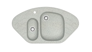 Мойка  Модель 23/Q10  (Светло-серый) ZETT MARRBAXX карел.камень