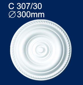 Розетка потолочная d300мм С 307/30 белая