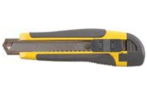 Нож выдвижной усиленный 18мм автофиксатор двухкомпонентная ручка Fit10254 *1