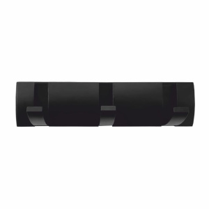 Планка с 3-я крючками складной Zenfort 102284 черный матовый