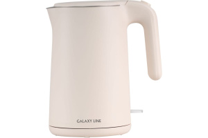 Чайник электрический GALAXY LINE GL 0327 пудровый 1800 Вт, 1,5л, скрытый нагревательный элемент, 220
