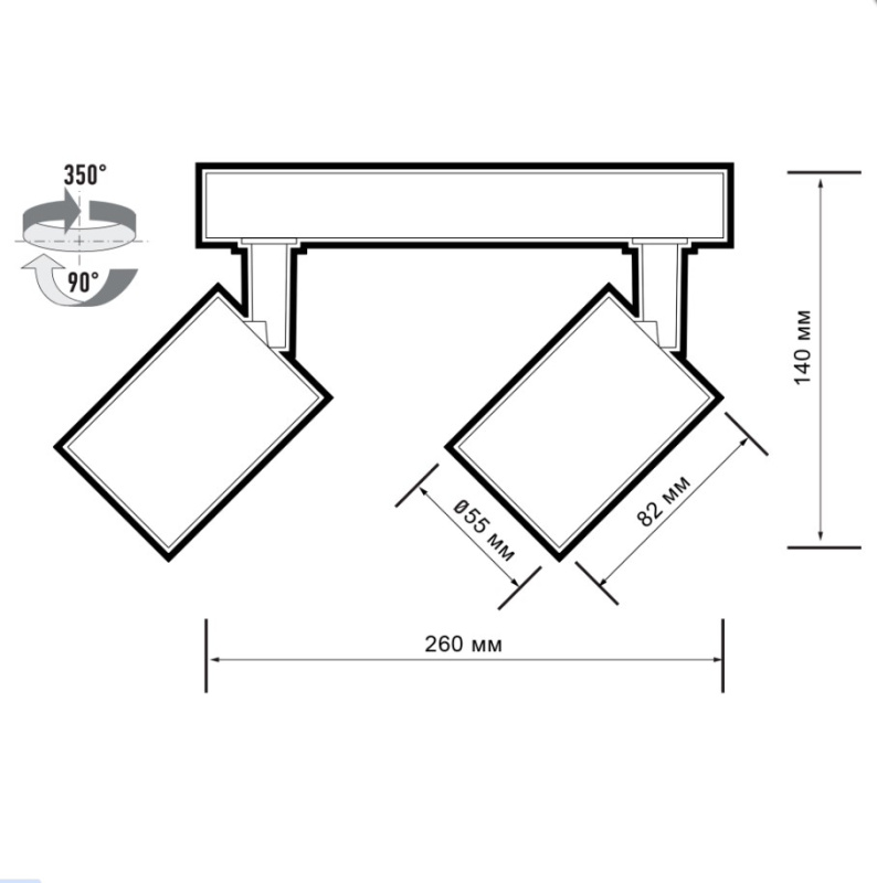 Спот потолочный PDL-R 5049321 белый JazzWay