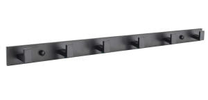 Планка с 6-ю крючками Zenfort 102283 черный матовый