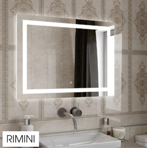 Зеркало с подсветкой Континент Rimini ЗЛП167 800x600мм с антизапотеванием, сенсор