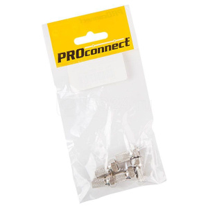 Разъем антенный на кабель штекер F д/кабеля SAT (с резин. уплот.) (упак 5 шт) 05-4005-4-9 (PROconnect) *1