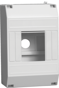Бокс ОП КМПн 1/4 "Krepta 3" для 2-4-х авт. выкл. IP30 белый MKP31-N-04-30-135 IEK