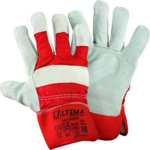 ULTIMA 202WT Перчатки комбинированные  спилковые утепленные Thinsulate®(коробка 120 пар/ упак.6 пар)