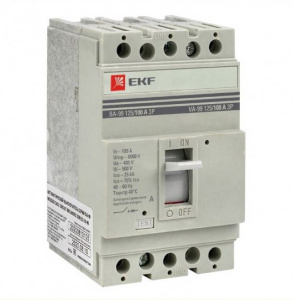 Выключатель автоматический 3п 125/100А 25кА ВА-99 PROxima mccb99-125-100 EKF