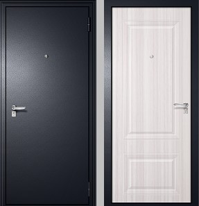 Дверь металлическая GOOD_LITE2 (1К_Антик серебро/скин,ясень белый) 860 правая