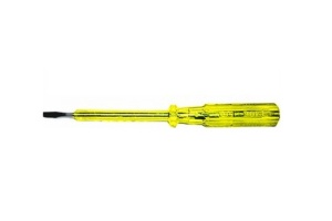 Отвертка индикаторная 100-500В 190мм Желтая ручка Курс 56502 *1