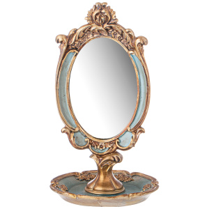 Зеркало настольное Коллекция "Рококо" 14,8х14,8х26см 504-358 *1