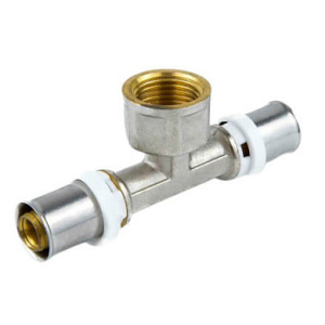 Тройник пресс лат Дн20х1/2"х20 ВР STI