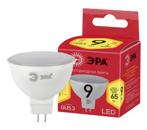 Лампа GU5.3 9Вт 720Лм 2700К ECO LED MR16-9W-827-GU5.3 Б0032972 (Эра) *1/10