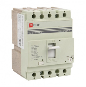 Выключатель автоматический 3п 160/125А 35кА ВА-99 PROxima mccb99-160-125 EKF
