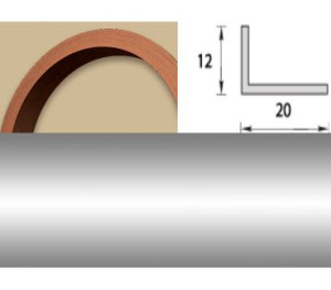 Угол арочный 20х12 2,7 м. Металлик Идеал 081 *1/25