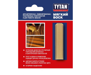 Воск Tytan Professional (мягкий) для дерев,ламинир, пластиковых поверхностей сосна 7,5г 64523