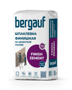 Шпаклевка цементная финишная Bergauf Finish Zement 20 кг