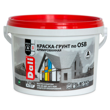 Краска-грунт DALI по OSB армированная (база А) - 3 кг