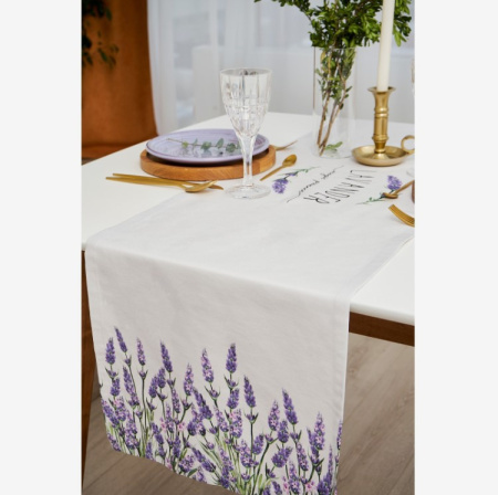 Дорожка на стол Этель Lavender 40х146см 100% хлопок саржа 190г/м2 7588535