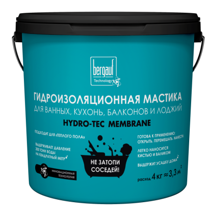 Гидроизоляционная мастика Bergauf Hydro-Tec Membrane 4 кг 