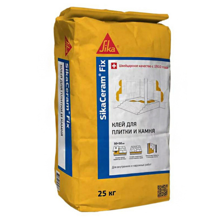 Клей для плитки и камня Sika Ceram Fix 25 кг