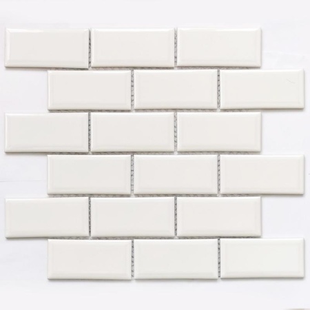 Мозаика "Brick White" керамогранитная 291х295х5мм=0,084м2 (Bonaparte) *1
