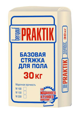 Стяжка для пола базовая Bergauf Praktik М200 6-80мм 30кг