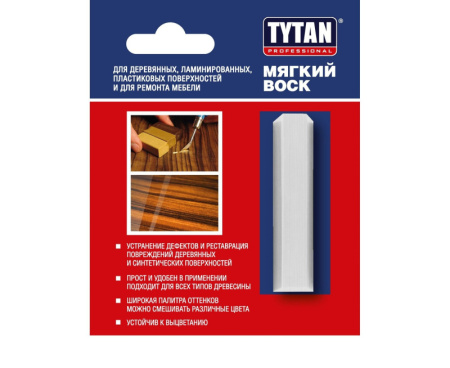 Воск для дерева и мебели белый 64486 Tytan Professional