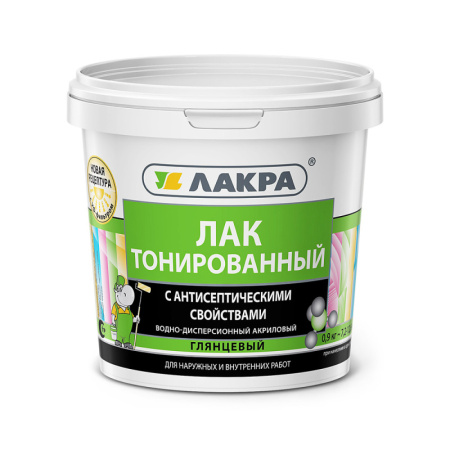 Лак ВД тонированный Орегон 0,9 кг (Лакра) 0007568 *1/6