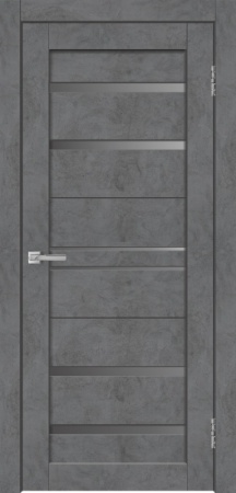 Полотно дверное Х23 бетон графит/графит стекло *700