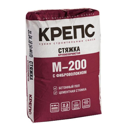 Стяжка М200 КРЕПС 25кг *1/56