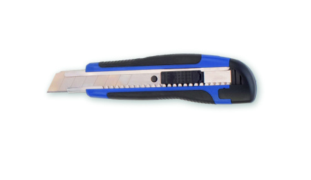 Нож выдвижной усиленный 18мм автофиксатор двухкомпонентная ручка Color Expert Profi 95651037 *1/25