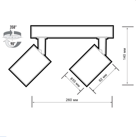 Спот потолочный PDL-R 5049321 белый JazzWay